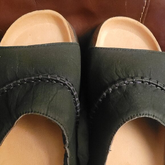 UGG WOMEN'S SUNSKIP BLACK CORK PLATFORM COMFORT WOMEN'S SLIDE SIZE US 11/UK 9 - Picture 4 of 14